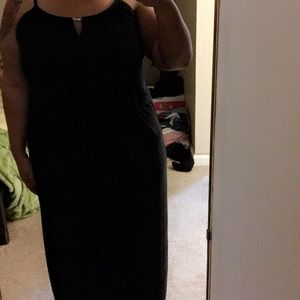 Long Black INC Maxi Dress 1x