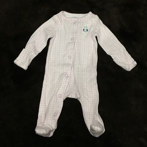 Infant girls footed sleeper