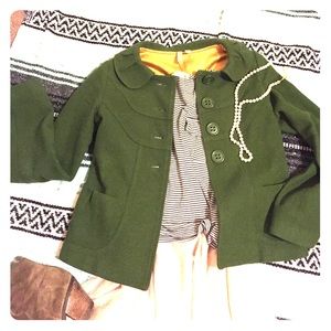 Green Susina wool coat
