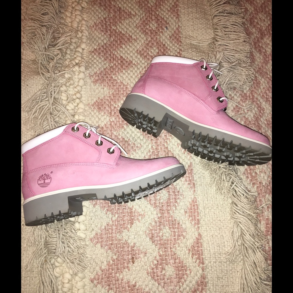 Pink Timberlands