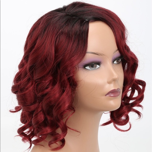 Burgundy Ombré Beauty Wig main image 4