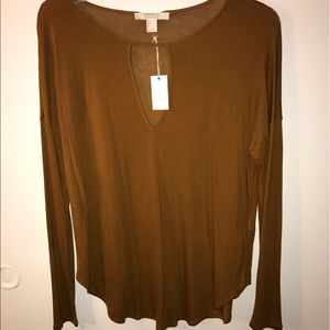 New Forever 21 mustard long sleeve