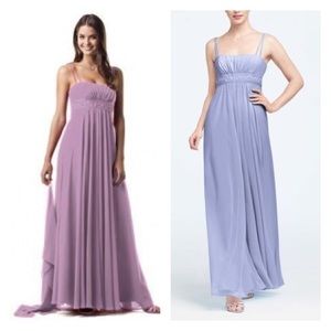 David's Bridal Spaghetti Strap Dress