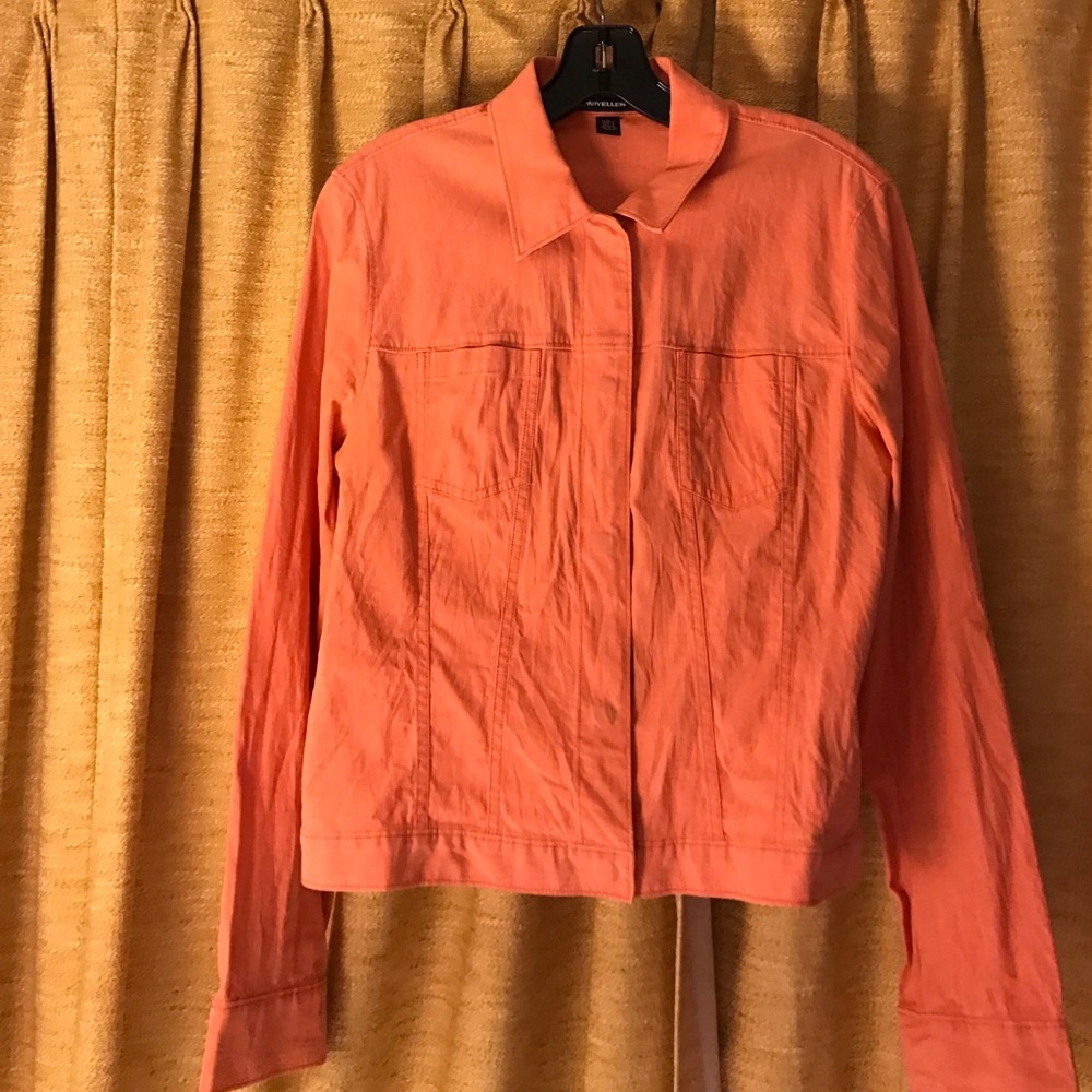 Ellen Tracy Orange Light Jacket