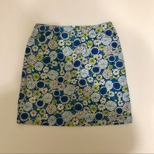 Ann Taylor Skirts - Blue, White and Green Geometric Pencil Skirt SK-28 Ann Taylor Skirts - Blue, White and Green Geometric Pencil Skirt SK-28