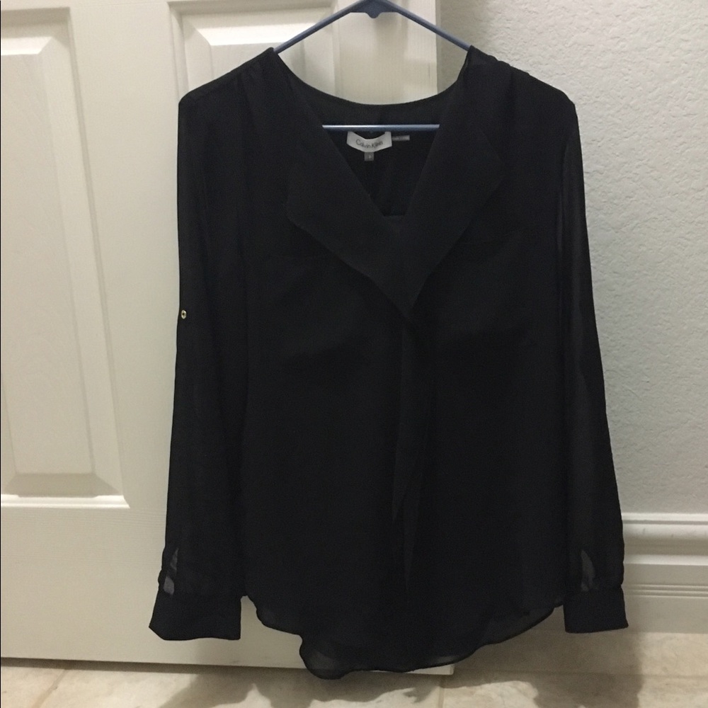 Calvin Klein black blouse