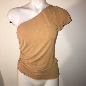 Asymmetrical scrunchie tie shirt