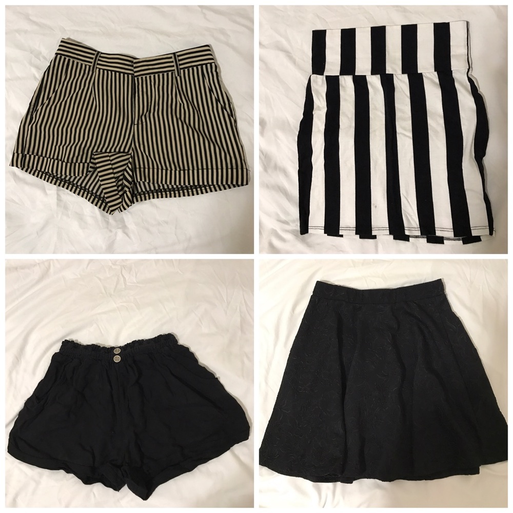 Bundle of shorts and skirts