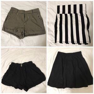 Bundle of shorts and skirts