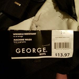 George Boys Flat Front Dress Pants