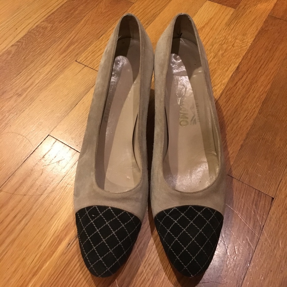 Vintage Ferragamo Kitten Hells