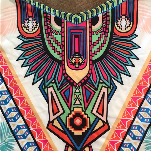 Off the Shoulder Tribal Crop Top - Picture 6 of 6