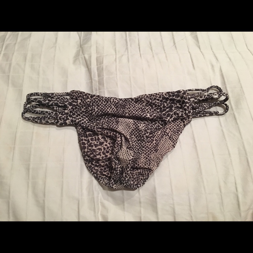 Acacia snake print bikini bottom