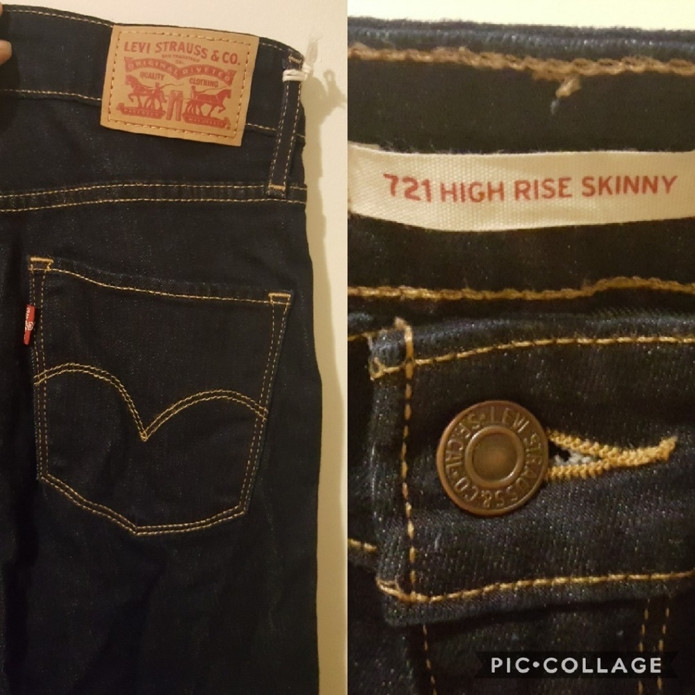 Levi High Rise Skinny Jeans