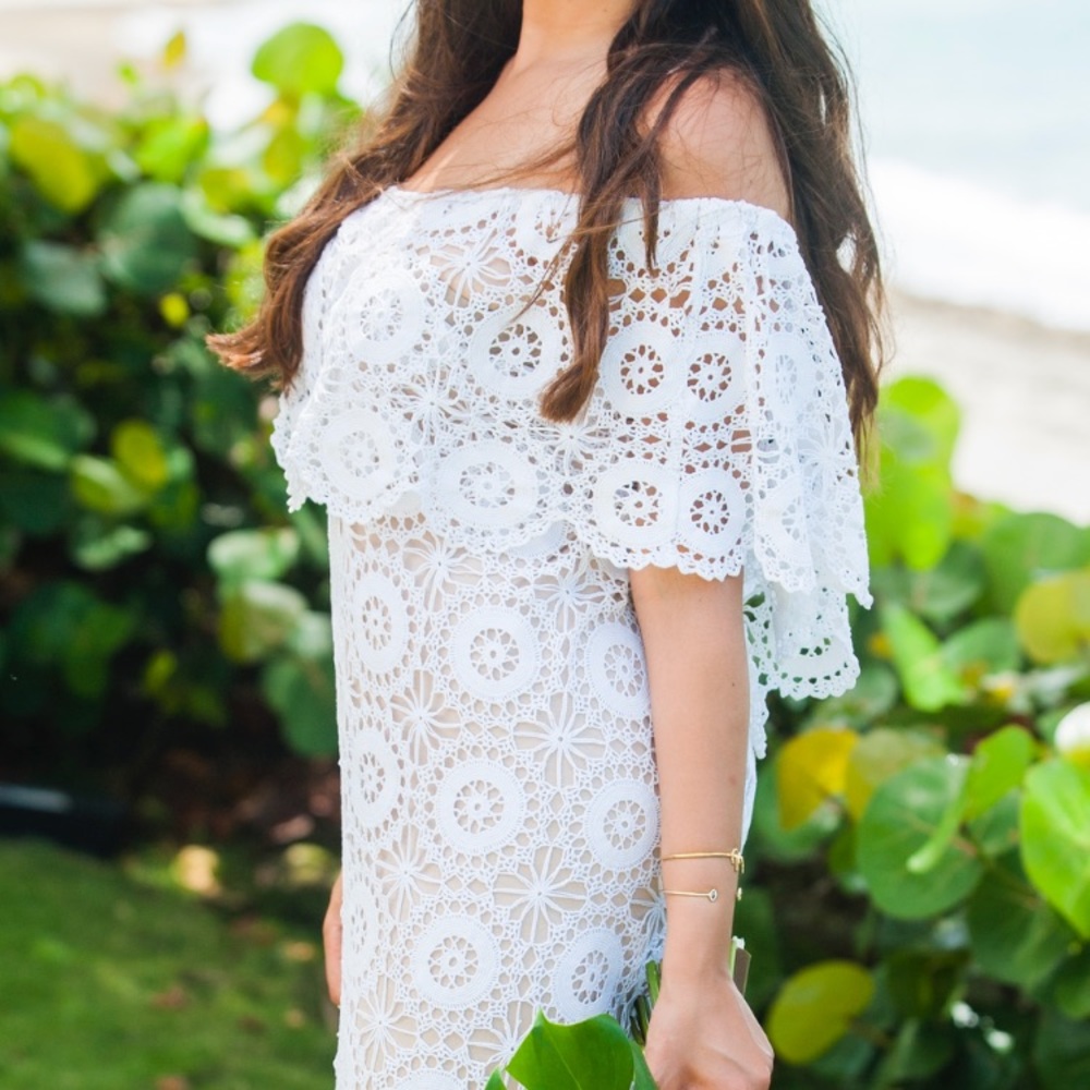 Boho crochet wedding dress - Picture 3 of 4