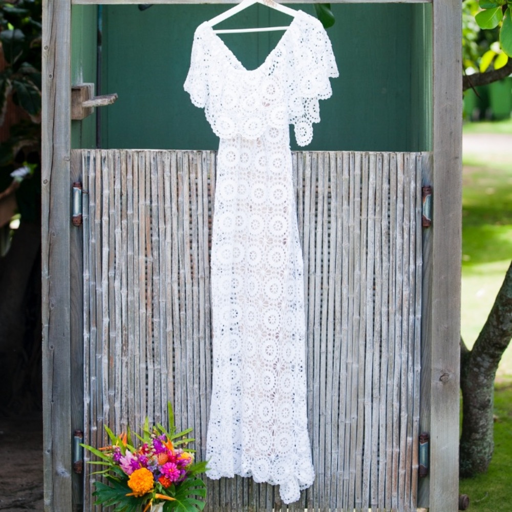 Boho crochet wedding dress - Picture 4 of 4