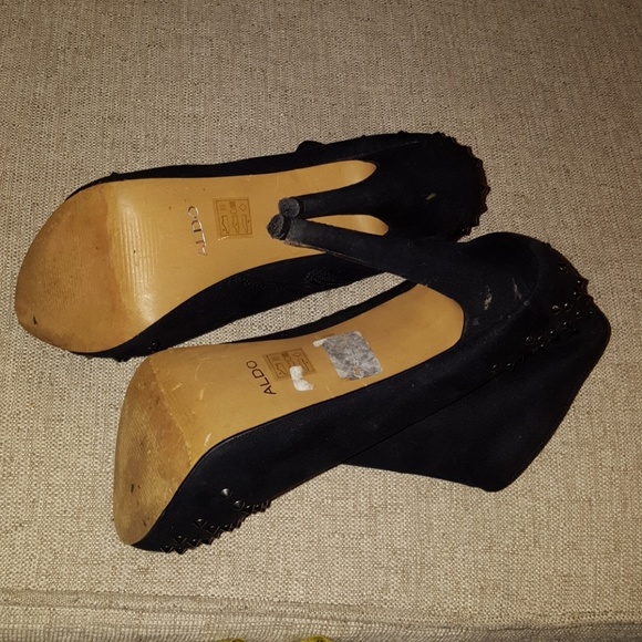 🌟SALE🌟 Aldo black studded booties and/or boots - Picture 6 of 7