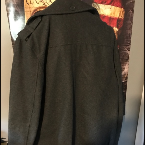 H&M Divided Grey Peacoat - Picture 3 of 3