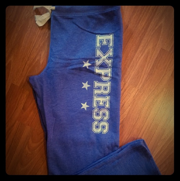 Express sweatpants lounge wear medium blue - Picture 1 of 2
