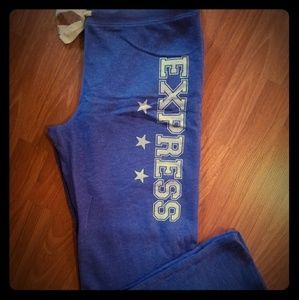 Express sweatpants lounge wear medium blue