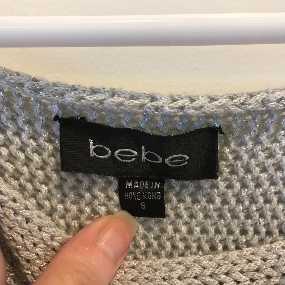 Silver crochet tunic sweater ❤ - Picture 3 of 4