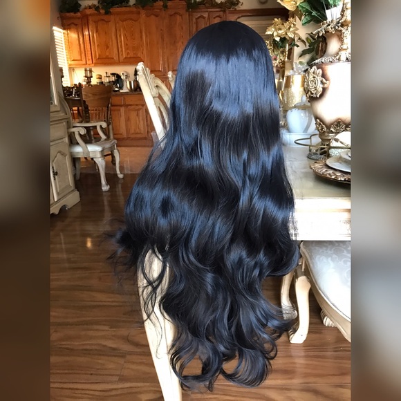 Black Beauty Lacefront Wig 24-26 inches!! Amazon.com : 26 Inch Body Wave Lace Front Wigs Human Hair  main image 3