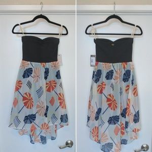 Beach Bella Strapless High Low Quiksilver Dress