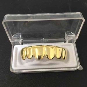 14k Gold Plain Hip Hop Top Grillz