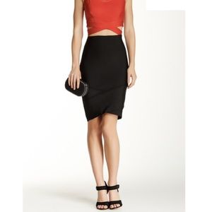 WOW couture black wrap bandage skirt