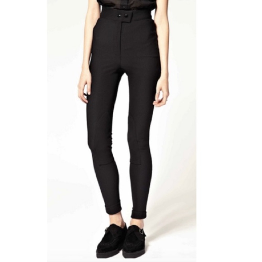 American Apparel black high waisted riding pants