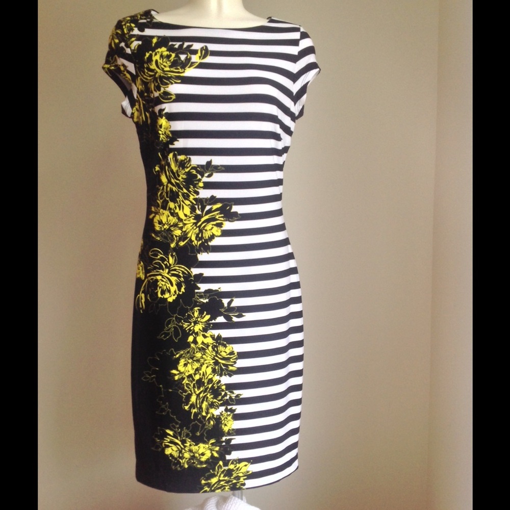 NWT! GREAT Floral Cache' Dress w/Accessories Sz 4
