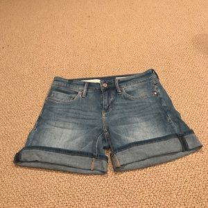 Anthropologie Pilcro jean rollover shorts