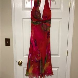 Splash of colors! Backless dress size8.