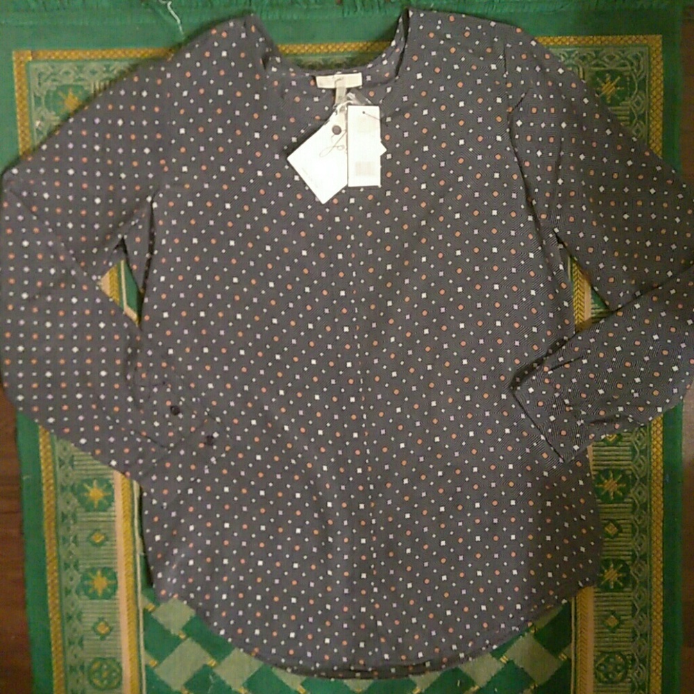 Joie Silk Printed Blouse NWT