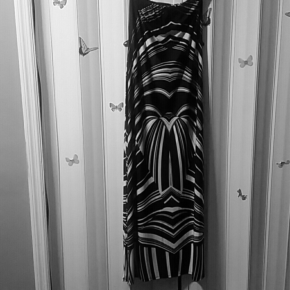 Strapless maxi dress