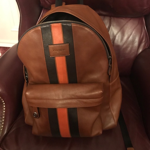 All Leather Coach BackPack main image 2