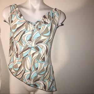 Beautiful Asymmetrical multi color top