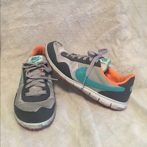 Nike Sneakers Orange and Aqua