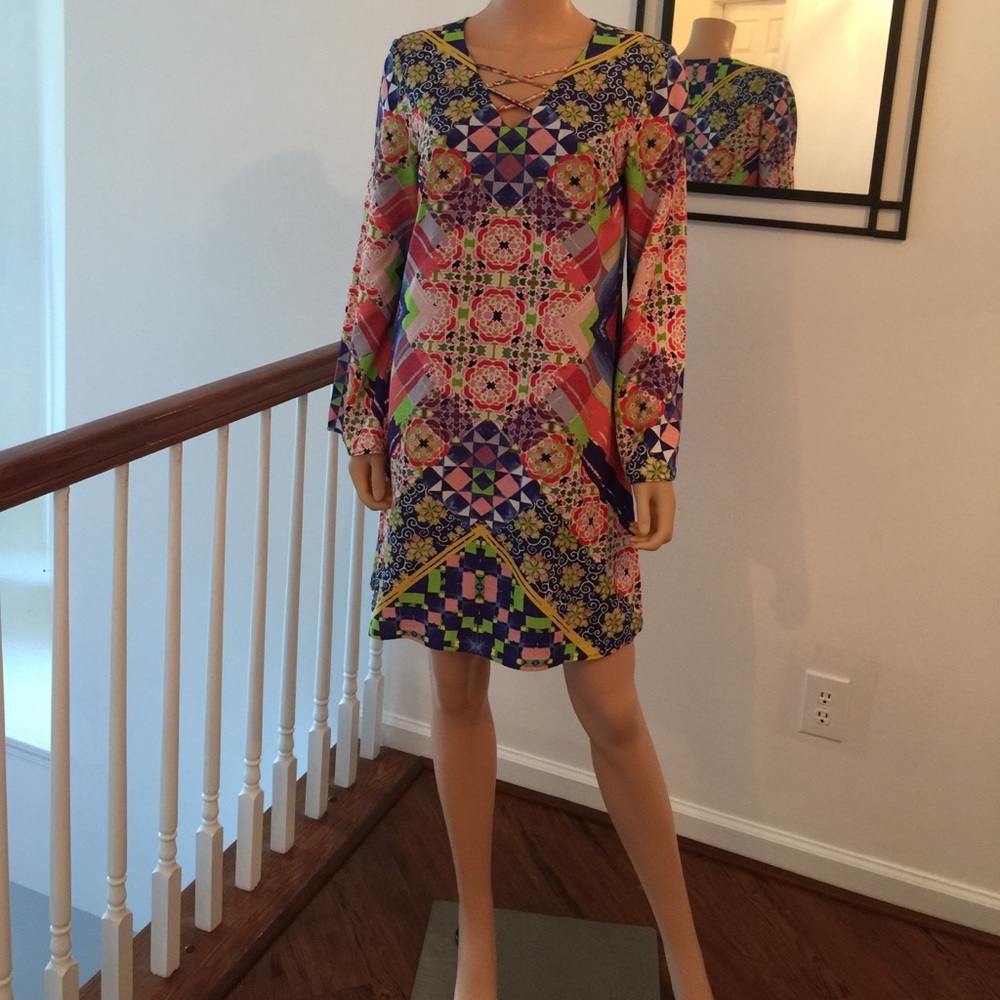 Elegant multi color dress