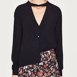 Zara top with bow at the back! NWT