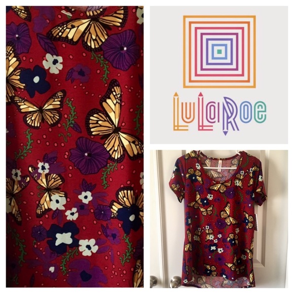 LuLaRoe Tops - LuLaRoe NWT Classic Tee. Monarch Butterflies