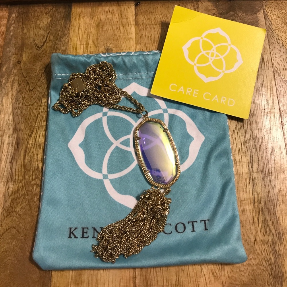 Kendra Scott Rayne Stone Tassel Necklace