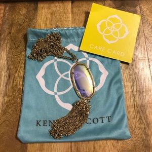 Kendra Scott Rayne Stone Tassel Necklace