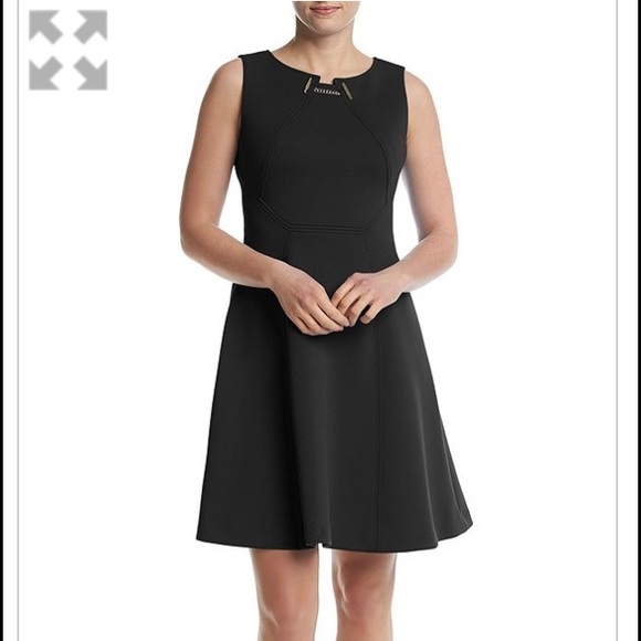 ➕Ivanka Trump BLK Flare ALine dress 16 XL - Picture 1 of 8