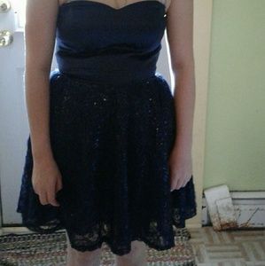Navy blue homecoming dress