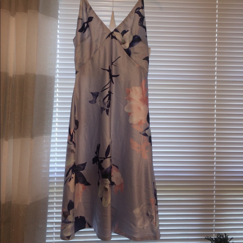 ASOS Floral silk strappy dress