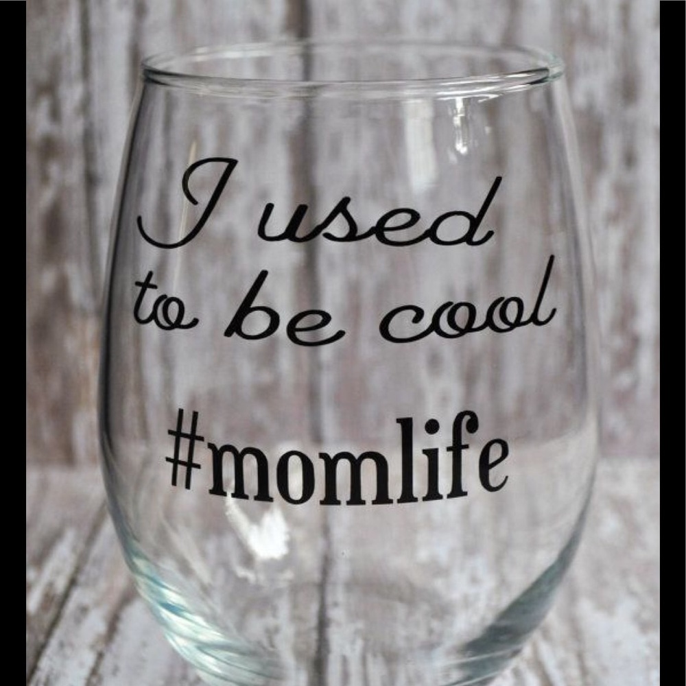 Stemless wine glass
