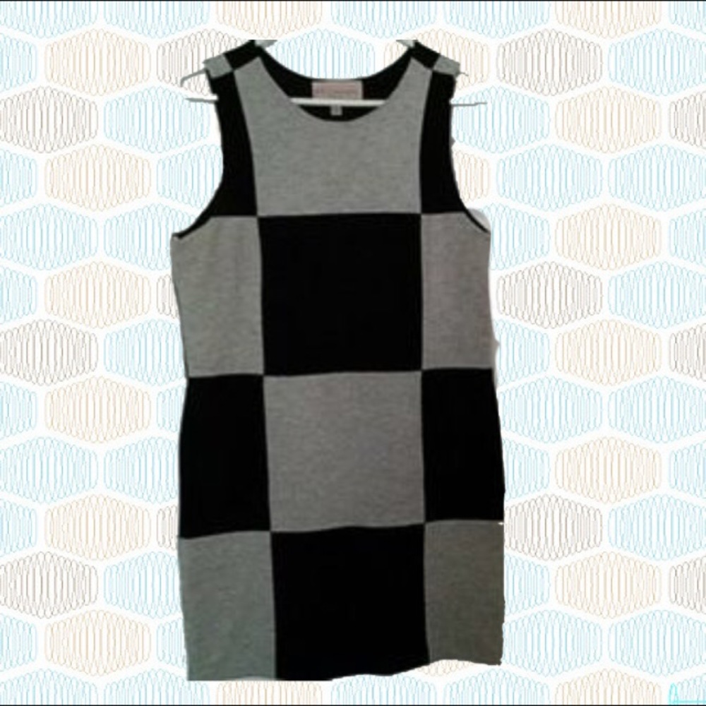 Philosophy checkered sleeveless dress