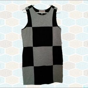 Philosophy checkered sleeveless dress