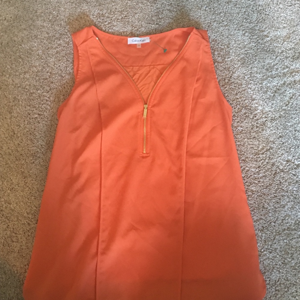 Orange Calvin Klein Tank